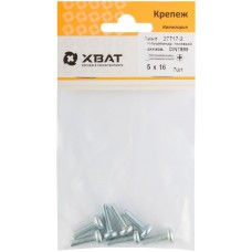 Винт с полуцилиндрич. головкой с полной резьбой оцинков. DIN 7985 5х16 7 шт.(фасовка) (27717-2)