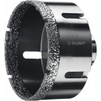 Коронка алмазная вакуумная АВК, d 80 мм, М14, 15 мм кромка ЗУБР Профессионал 29865-80