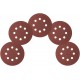 Круги шлифовальные с отверстиями (липучка), алюминий-оксидные, 125 мм, 5 шт. Р 240 (39839М)