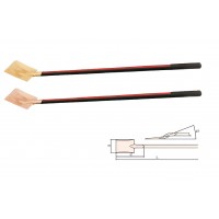 Лопата совковая с удлиненной рукояткой, искробезопасный сплав BeCu 198C-1002, HORTZ