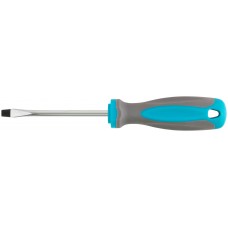 Отвертка, CrV сталь, прорезиненная ручка SL6 x 100 мм (53709М)