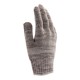 Перчатки трикотажные усиленные, гелевое ПВХ-покрытие, 7 класс, бело-серый меланж Сибртех (68182)
