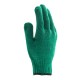 Перчатки трикотажные усиленные, гелевое ПВХ-покрытие, 7 класс, зеленые Сибртех (68184)