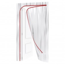 Пленочная дверь на молнии типа L,220 x 120 cm, с малярной лентой 2.5 см х 10 м Matrix (88758)