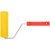 Ролик прижимной резиновый для прикатки обоев, ручка 6 мм, 150 мм (30-1902)