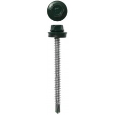 Саморез кровельный 50 х 4.8 мм, RAL 6005 зелёный насыщенный, 1200 шт Профессионал СКД ЗУБР 4-300310-48-050-6005