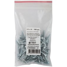 Шурупы оцинкованные, универсальные 4 х 20 100 шт Фасовка (20320-0)