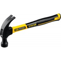 Молоток-гвоздодёр столярный Fiberglass, 680 г, с фиберглассовой рукояткой STAYER Professional 2026_z02