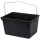Ведро для краски, металлическая ручка 12 л черное (04020)