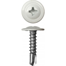 Саморез с пресс-шайбой и сверлом 19 х 4.2 мм, белый, 450 шт ЗУБР ПШМ-С 9003 300211-42-019-9003