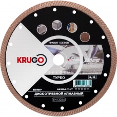 Диск алмазный, универсальный 230 x 2.6 x 22.23 x 10mm KRUGO (RTB09A+)