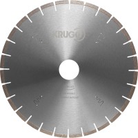Диск алмазный сегментный по мрамору, бесшумный 400 x 40/42 x 3,6 x 60 x 10mm KRUGO (BSM16B)