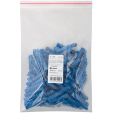 Дюбель распорный с шипами тип К синий 8 х 50 100 шт.(фасовка) (23845-0)