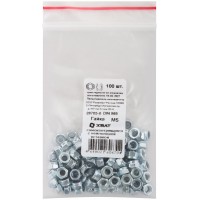 Гайка самоконтрящаяся с нейлоновой вставкой М5 100 шт DIN 985 Фасовка (28705-0)