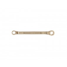 Ключ гаечный накидной двусторонний коленчатый 8х9 искробезопасный сплав AlCu 151-0809, HORTZ