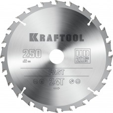 Пильный диск по дереву Fast, 250 х 32 мм, 24Т KRAFTOOL 36950-250-32