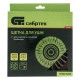 Щетка для УШМ, 200 мм, посадка 22.2 мм, плоская, крученая проволока 0.5 мм Сибртех (746387)