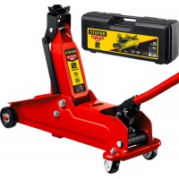 Домкрат подкатной в кейсе 2 т с увеличенным подъемом R-28 RED FORCE Professional STAYER 43156-2-K