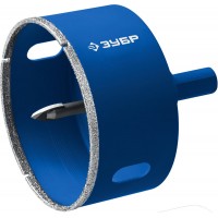 Коронка алмазная АГК, d 53 мм, центр. сверло, трехгранный хвост, Р60 ЗУБР Профессионал 29850-53