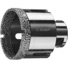 Коронка алмазная вакуумная АВК, d 54 мм, М14, 15 мм кромка ЗУБР Профессионал 29865-54