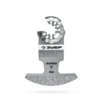 Полотно DIAMOND 70 x 1.6 мм с алмазным зерном Р60: керамика, мрамор, стекло, кирпич ЗУБР StarQuick 15585-70-1.6