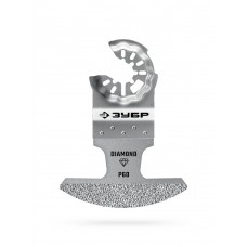 Полотно DIAMOND 70 x 1.6 мм с алмазным зерном Р60: керамика, мрамор, стекло, кирпич ЗУБР StarQuick 15585-70-1.6