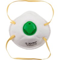 Полумаска фильтрующая коническая с клапаном выдоха класс защиты FFP2 ПФК-95 ЗУБР 11162
