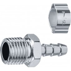 Переходник штуцер «елочка» 6 мм - 1/4