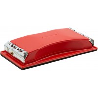 Держатель д/нажд.бум. пластиковый с мет.прижимом, красный 210х105 мм (39715)
