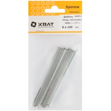 Дюбель-гвоздь полипропиленовый 8 х 100 (фасовка 2 шт.) (24500-2)