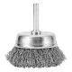 Щетка для дрели, 65 мм, чашка со шпилькой, витая проволока Сибртех (744777)