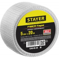 Серпянка самоклеящаяся FIBER-Tape, 5 см х 20 м, 3 х 3 мм STAYER Professional 1246-05-20_z01