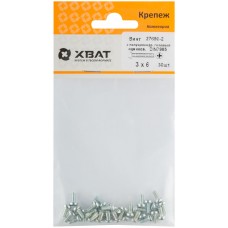 Винт с полуцилиндрич. головкой с полной резьбой оцинков. DIN 7985 3х6 30 шт.(фасовка) (27690-2)