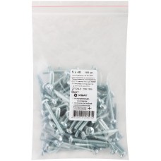 Винт с полуцилиндрич. головкой с полной резьбой оцинков. DIN 7985 5х40 100 шт Фасовка (27724-0)