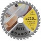 Диск пильный для циркулярных пил по дереву, спец. форма зуба 210 х 30/25,4 х 36Т (37693)