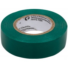 Изолента ROLLIX ПВХ 19 мм x 0,15 мм х 20 м, зеленая (11034)