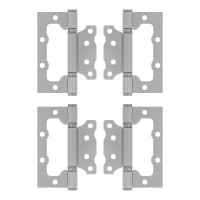 Петля накладная ПНУ-100, белая, 4 шт, (Металлист) (91565)