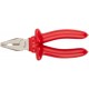Плоскогубцы комбинированные Энергия,1000 В, никелир.покрытие, 2-х слойные изолированные ручки 180 мм (50764)