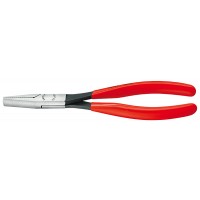 Плоскогубцы монтажные, плоские губки 33 мм, длина 200 мм, фосфатированные, обливные ручки (KN-2801200)