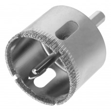 Сверло по керамической плитке и стеклу, 40 х 55 мм, шестигранный хвостовик, с центрующим сверлом Сибртех (72720)