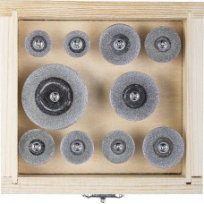 Набор алмазных отрезных мини-кругов 10 шт, 16–40 мм, хвостовик d 3 мм, P 200 ЗУБР 33385-H10