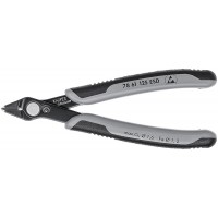 Бокорезы прецизионные Super Knips 125 мм, ESD, для реза оптоволокна, чернёные, 2-комп антистатические ручки Electronic KN-7861125ESD