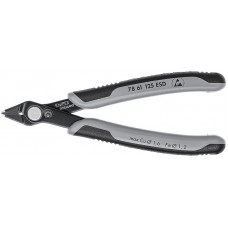 Бокорезы прецизионные Super Knips 125 мм, ESD, для реза оптоволокна, чернёные, 2-комп антистатические ручки Electronic KN-7861125ESD