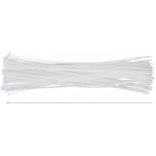 Хомуты нейлоновые для проводов, белые 100 шт., 4,8х500 мм (60258М)