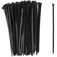 Хомуты нейлоновые для проводов, черные 100 шт., 3,6х150 мм (60348)