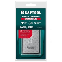 KRAFTOOL DIAMOND DOUBLE Р400/1000, пластина алмазная заточная двухсторонняя (35711-400-1000)