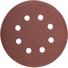 Круг шлифовальный универсальный MASTER 125 мм, 8 отверстий, Р80, 5 шт STAYER 35452-125-080