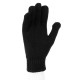 Перчатки трикотажные, акрил, двойные, черный, двойная манжета Сибртех (68681)