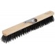 Щетка уличная деревянная, жесткая щетина, металлическая тулейка под углом, 5-ти рядная, 500 мм (68050)