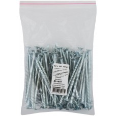 Шурупы оцинкованные, универсальные 6 х 100 100 шт Фасовка (20800-0)